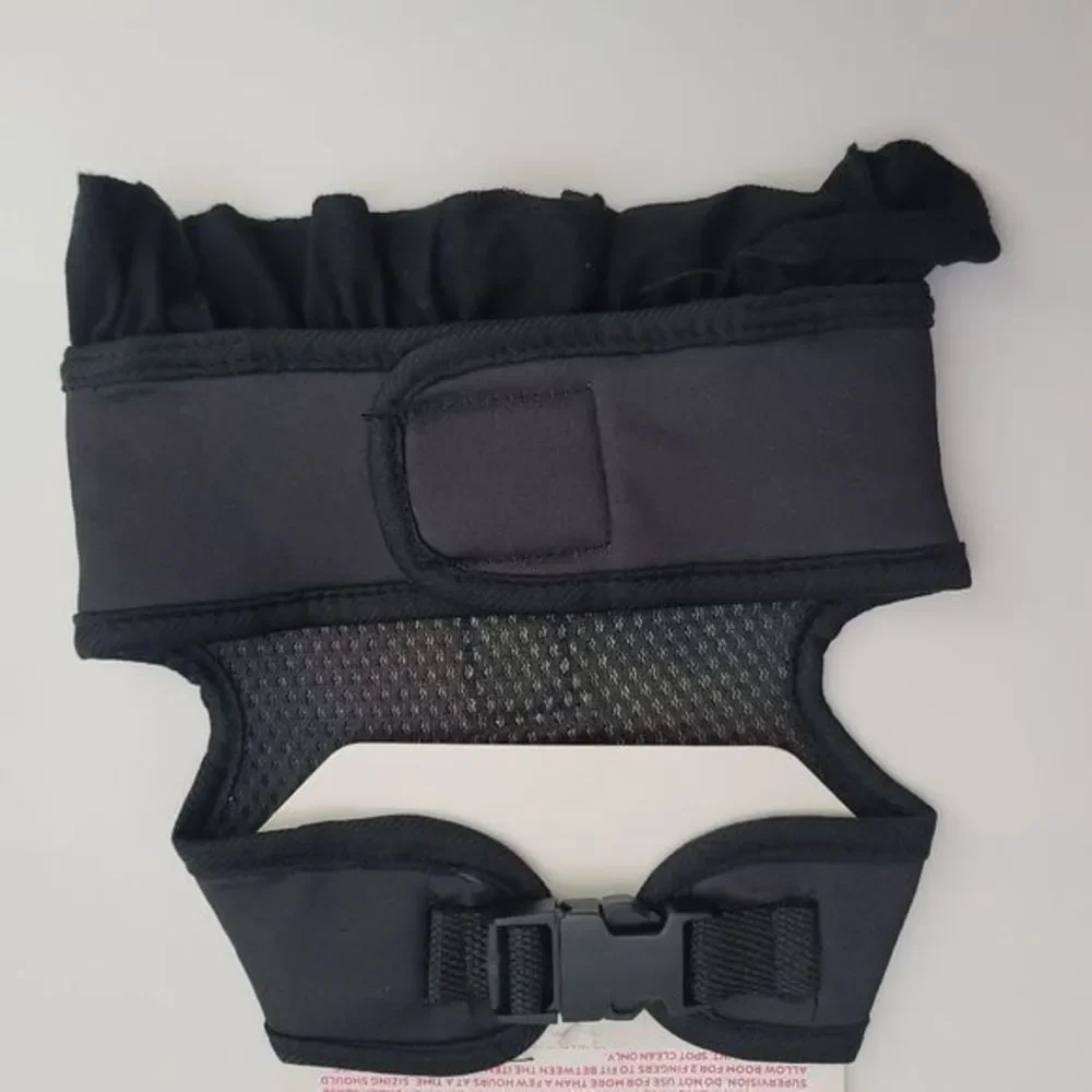 JUSTICE Rainbow‎ Print Pet Harness Small Black
